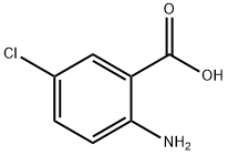 2-氨基-5-氯苯甲酸, 635-21-2, 结构式