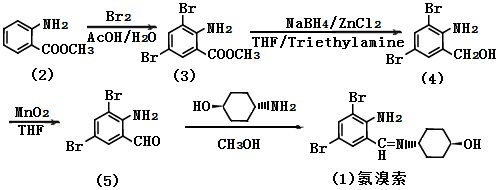 氨溴索的合成路线